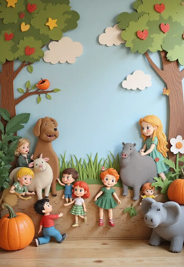 25 Cardboard Crafts Decoration Wall Art Home Decor Ideas to Recycle Smartly - 10. Cardboard Storybook Wall