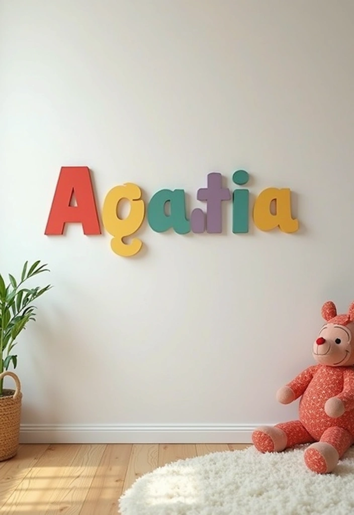 25 Cardboard Crafts Decoration Wall Art Home Decor Ideas to Recycle Smartly - 12. Custom Name Wall Art