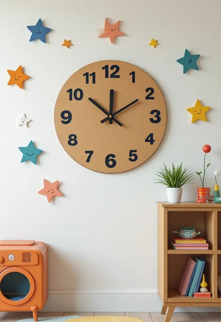 25 Cardboard Crafts Decoration Wall Art Home Decor Ideas to Recycle Smartly - 7. Creative Cardboard Wall Clock