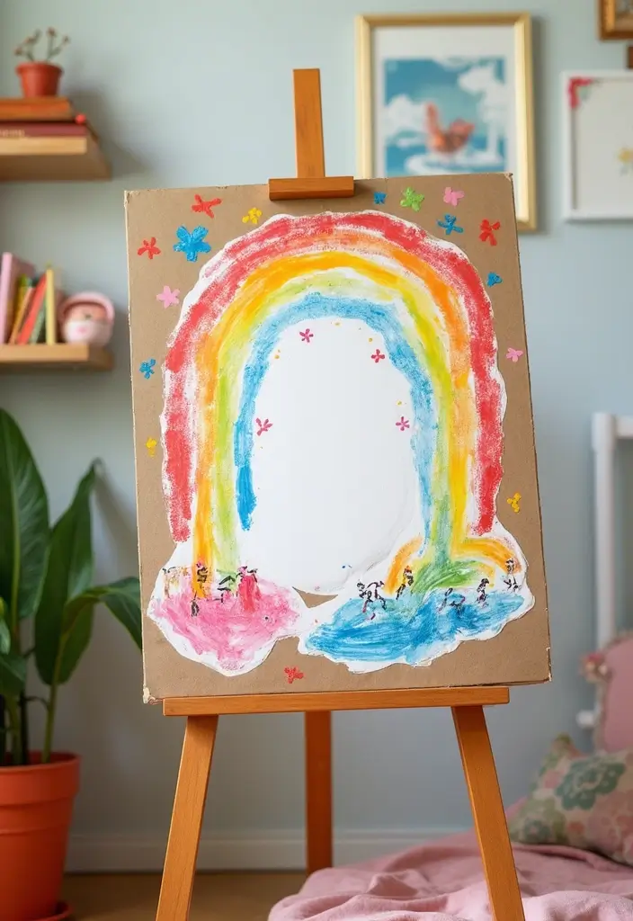 25 Cardboard Crafts Decoration Wall Art Home Decor Ideas to Recycle Smartly - 9. Artistic Cardboard Canvas