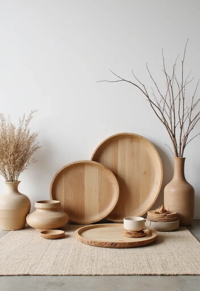 25 Christmas Home Decor Ideas Living Room Looks That Spark Joy - 11. Natural Wood Accents