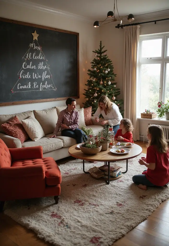 25 Christmas Home Decor Ideas Living Room Looks That Spark Joy - 23. Interactive Decor