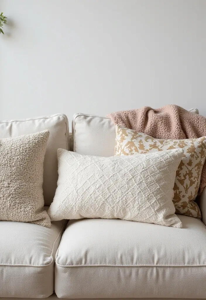 25 Christmas Home Decor Ideas Living Room Looks That Spark Joy - 7. Seasonal Throw Pillows