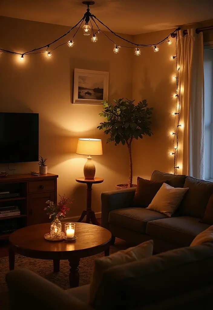 25 Christmas Home Decor Ideas Living Room Looks That Spark Joy - 8. Layered Lighting