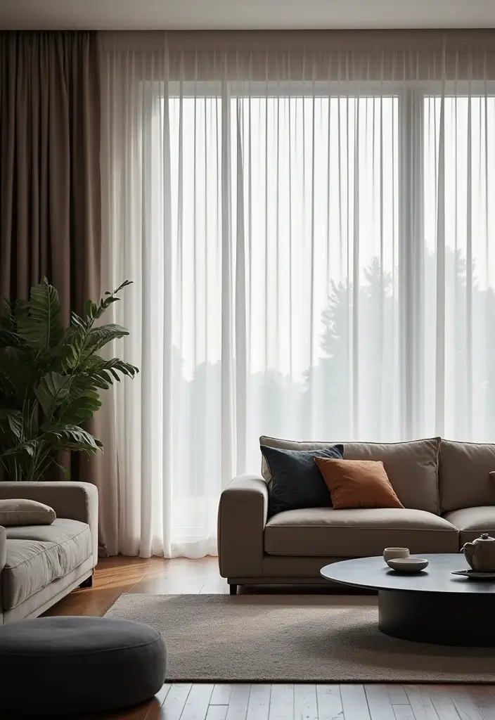 25 Curtains Living Room Modern Home Decor Looks You’ll Love - 19. Smart Tech Curtains