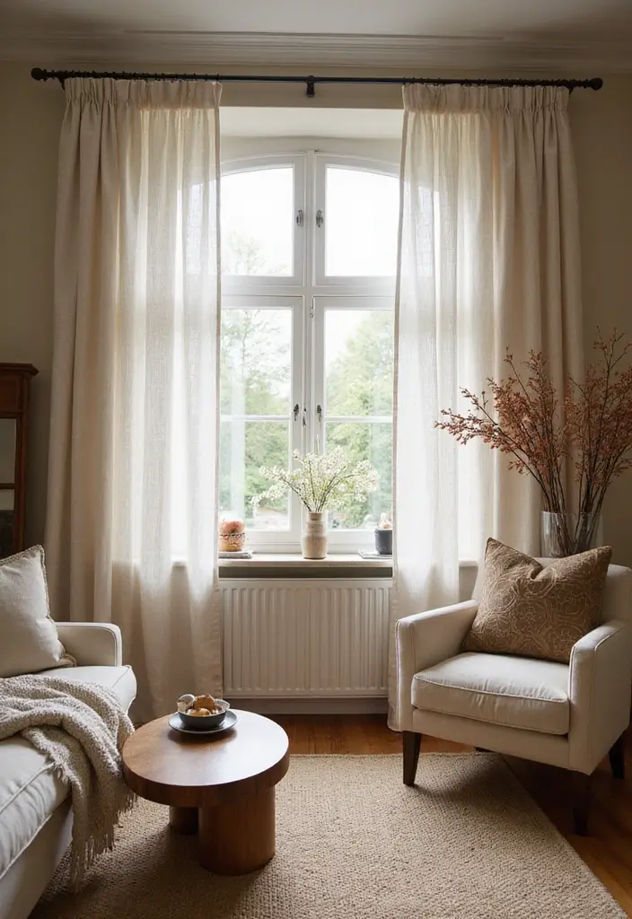 25 Curtains Living Room Modern Home Decor Looks You’ll Love - 7. Textured Linen Blends