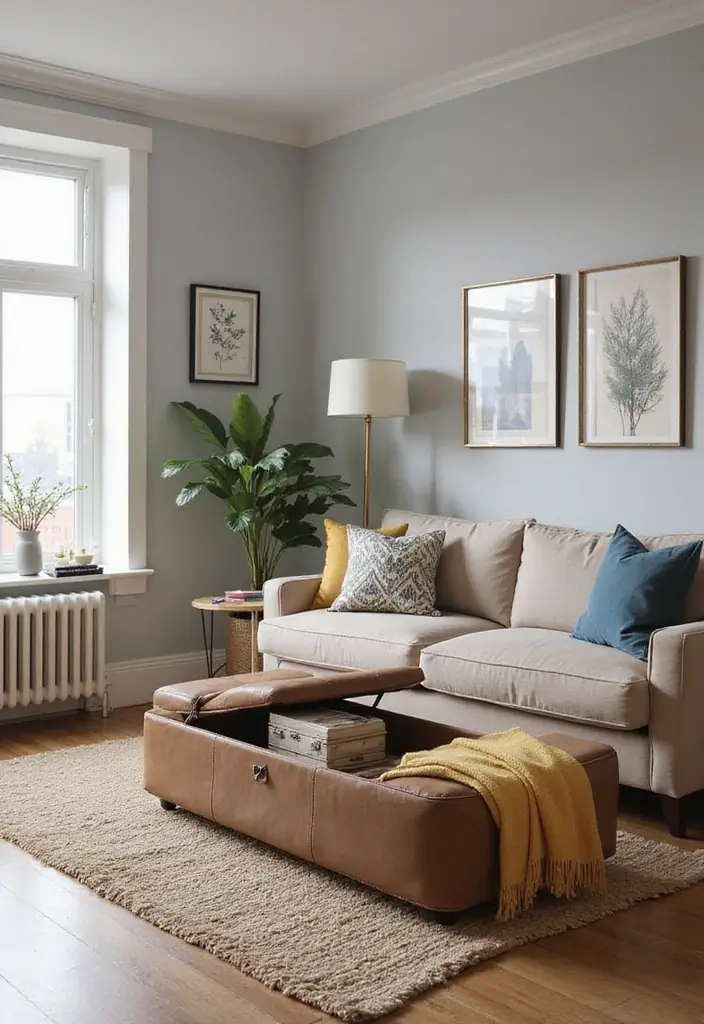 25 Decor Home Living Room Small Spaces Layouts That Inspire - 20. Hidden Storage Solutions