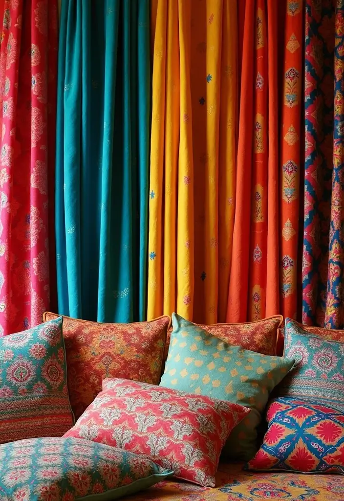 25 Ethnic Home Decor Indian Interior Design with Cultural Flair - 1. Ethically Sourced Textiles