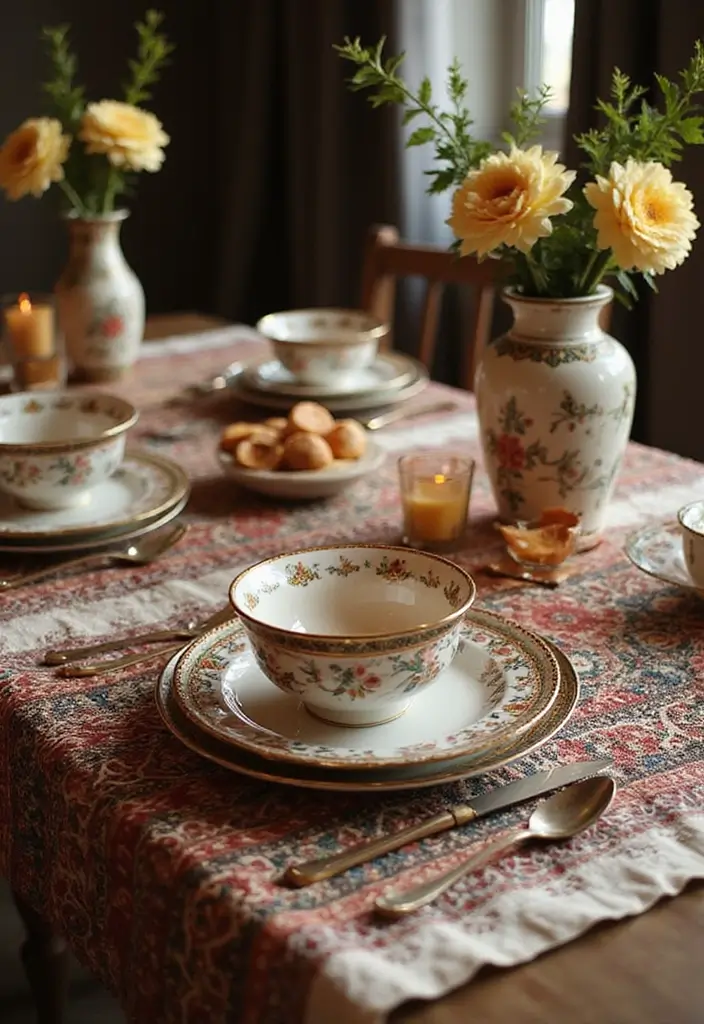 25 Ethnic Home Decor Indian Interior Design with Cultural Flair - 13. Ethnic Table Settings