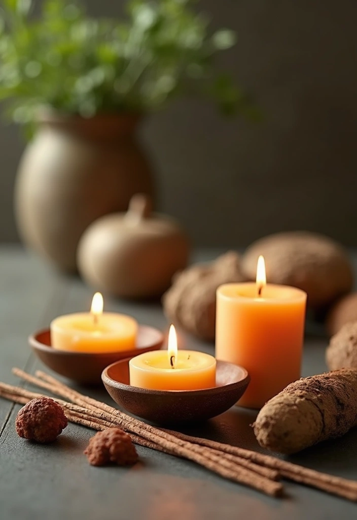 25 Ethnic Home Decor Indian Interior Design with Cultural Flair - 24. Aromatic Candles and Incense