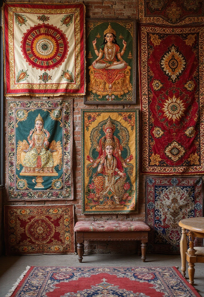 25 Ethnic Home Decor Indian Interior Design with Cultural Flair - 4. Traditional Wall Hangings