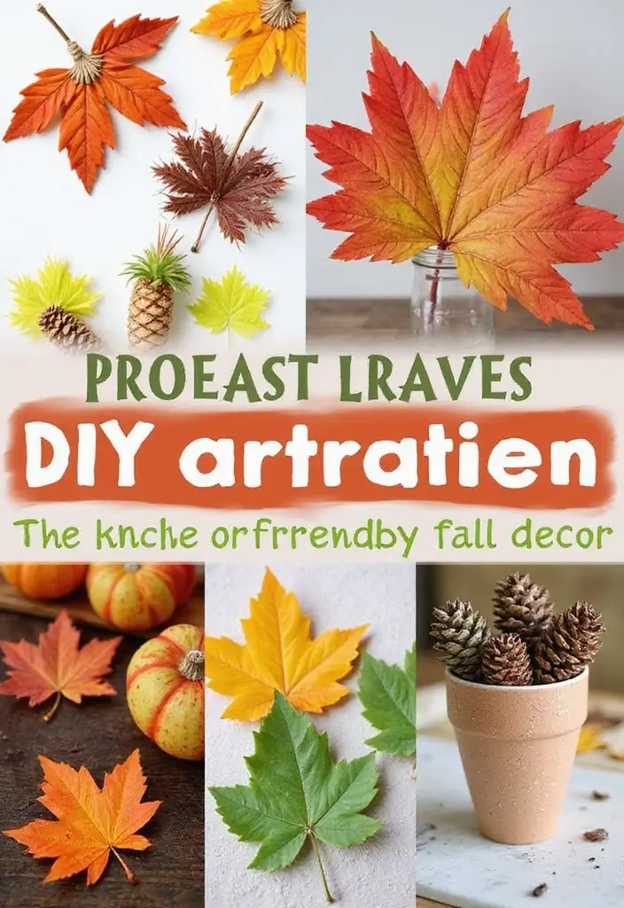 25 Fall Decor Ideas for the Home: Cozy Autumn Inspirations - 23. Nature-Inspired DIY Crafts