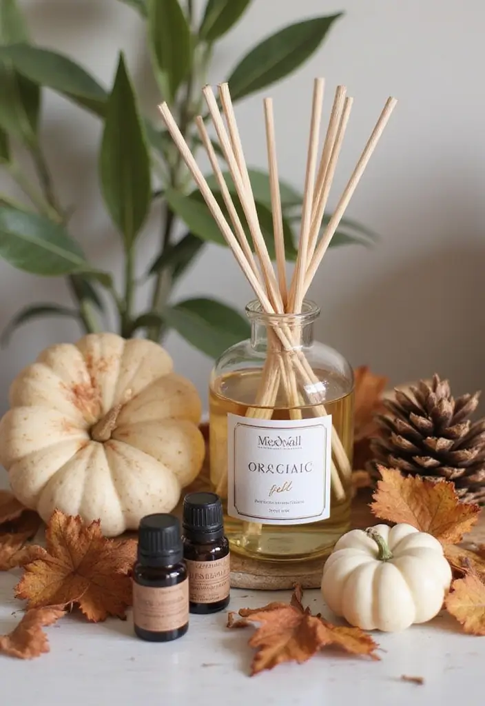 25 Fall Decor Ideas for the Home: Cozy Autumn Inspirations - 24. Organic Fall Scent Diffusers