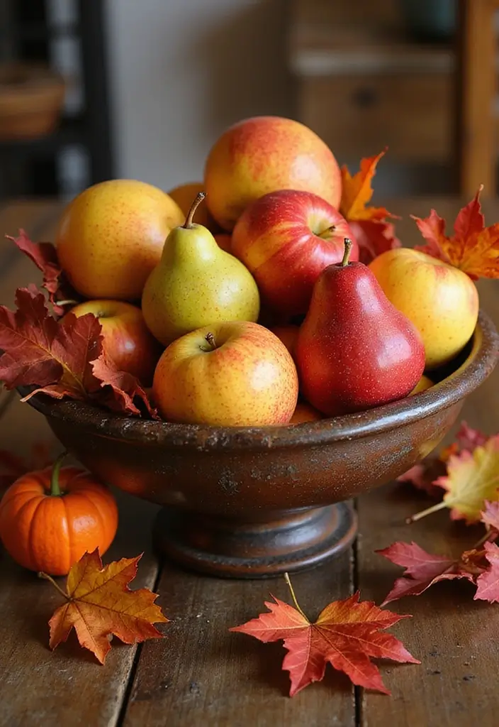 25 Fall Decor Ideas for the Home: Cozy Autumn Inspirations - 8. Seasonal Fruit Displays