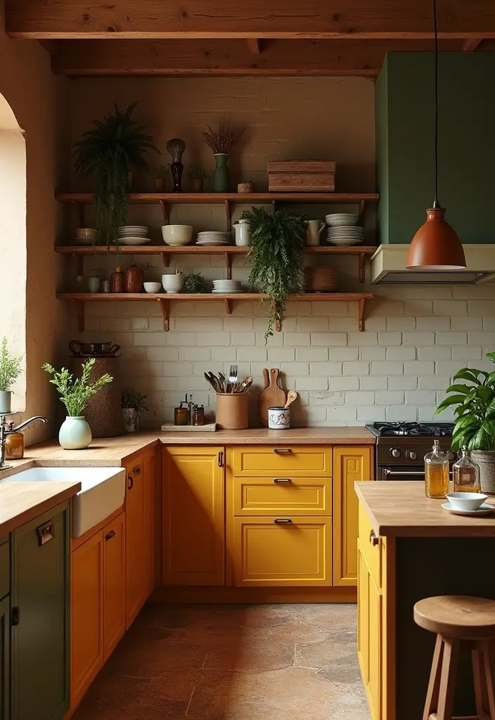 25 Fall Decor Ideas for the Home Kitchens That Feel Festive - 10. Earthy Color Palette