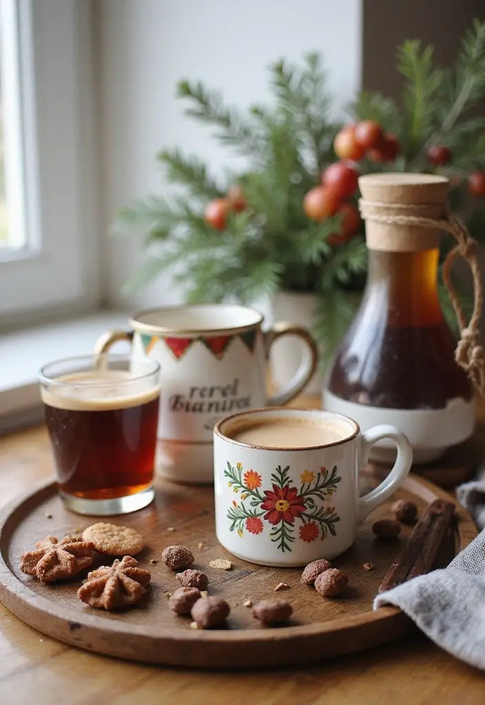 25 Fall Decor Ideas for the Home Kitchens That Feel Festive - 17. Seasonal Coffee Station