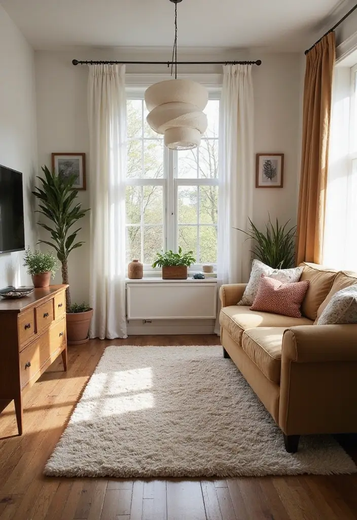 25 Home Decor Ideas for Living Room Cozy Small Spaces: Tiny House Inspiration - 10. Soft Rugs