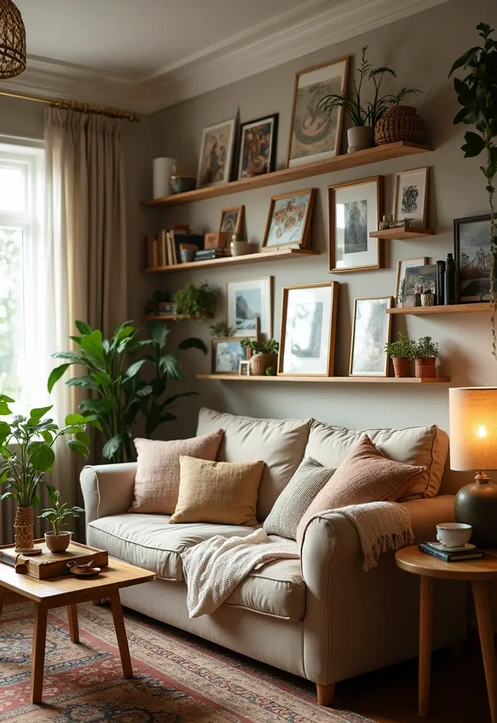 25 Home Decor Ideas for Living Room Cozy Small Spaces: Tiny House Inspiration - 12. Personal Touches