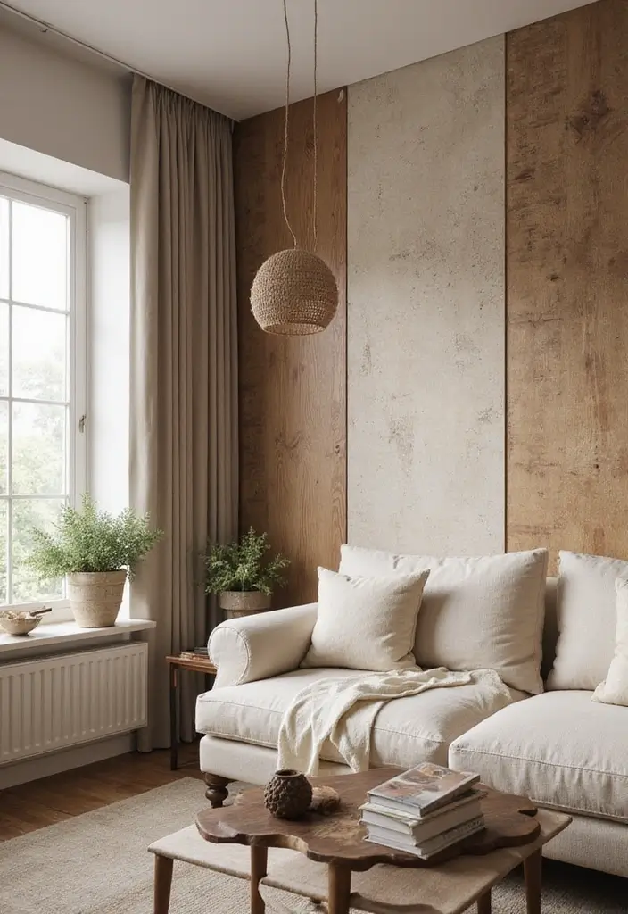 25 Home Decor Ideas for Living Room Cozy Small Spaces: Tiny House Inspiration - 15. Textured Wall Treatments