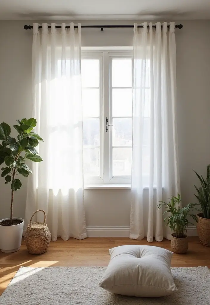 25 Home Decor Ideas for Living Room Cozy Small Spaces: Tiny House Inspiration - 17. Minimalist Window Treatments