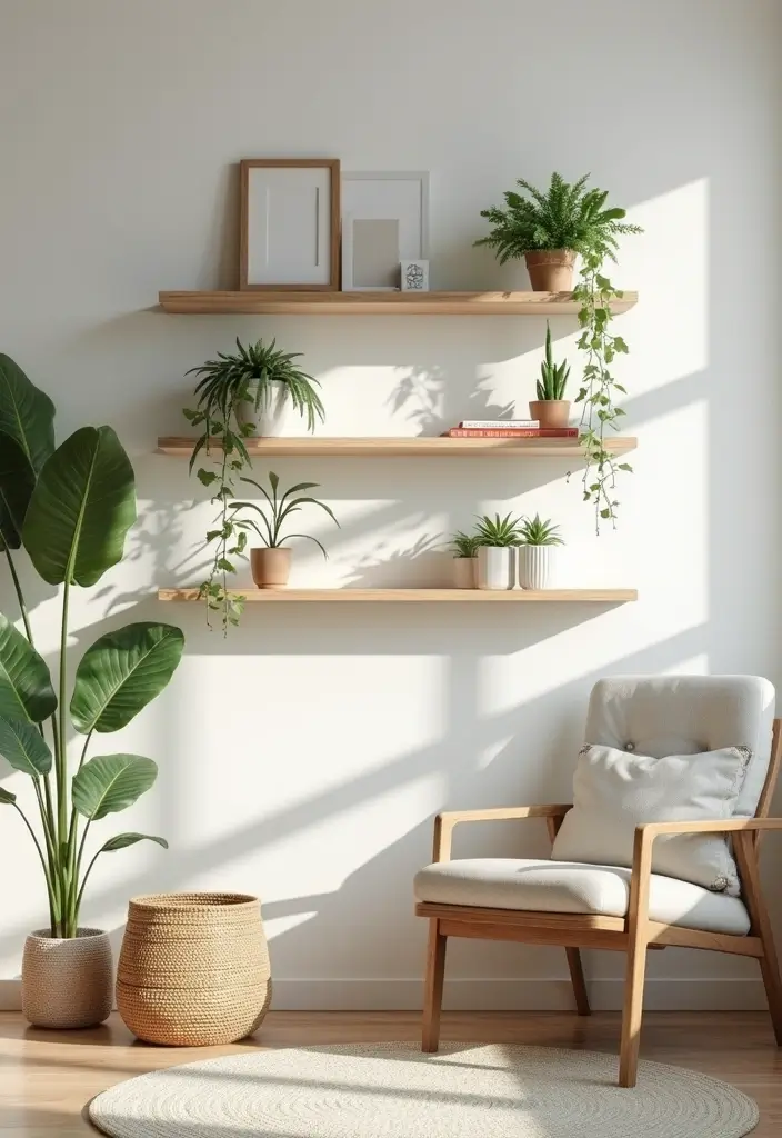 25 Home Decor Ideas for Living Room Cozy Small Spaces: Tiny House Inspiration - 3. Wall-Mounted Shelving
