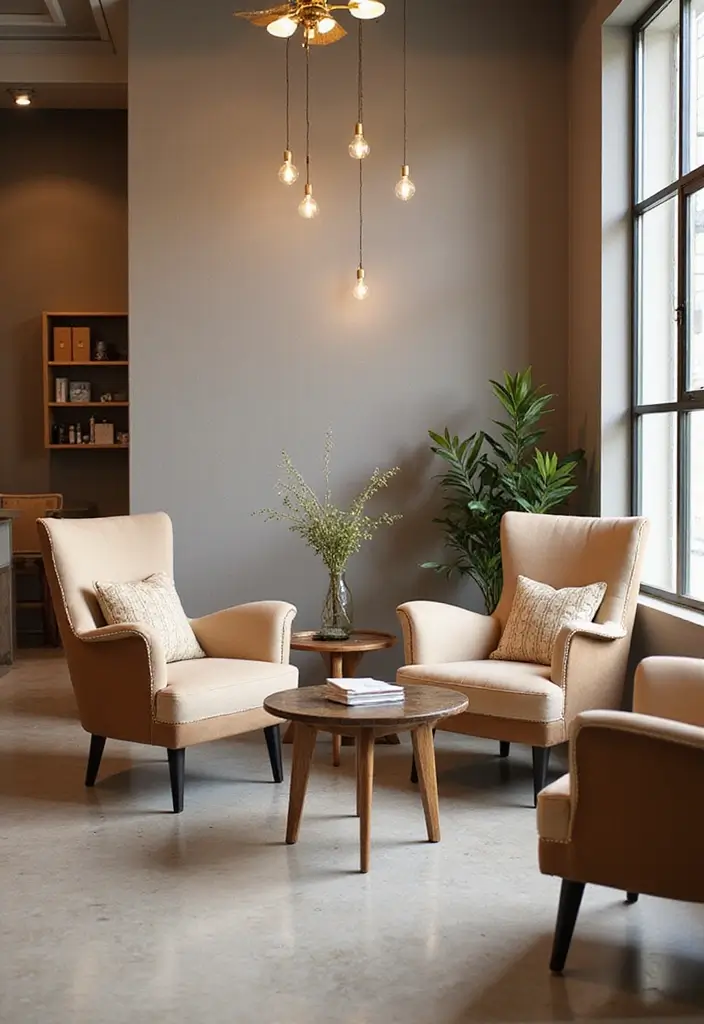 25 Nail Salon Decor Small at Home Ideas for a Chic Setup - 21. Chic Seating Options