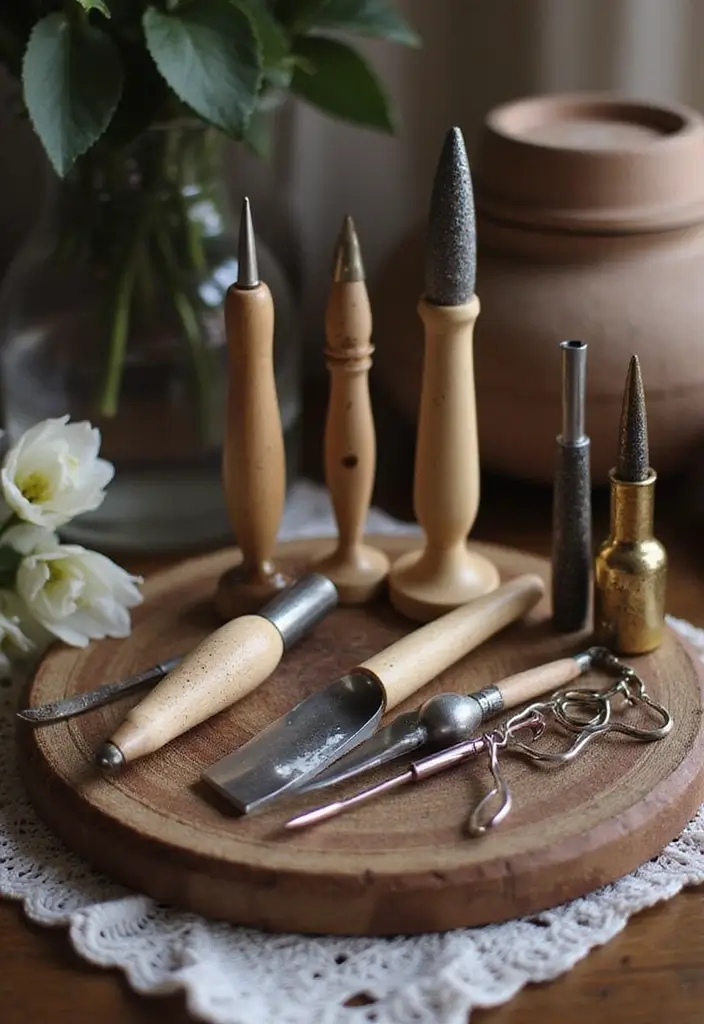 25 Nail Salon Decor Small at Home Ideas for a Chic Setup - 23. Artisanal Nail Care Tools