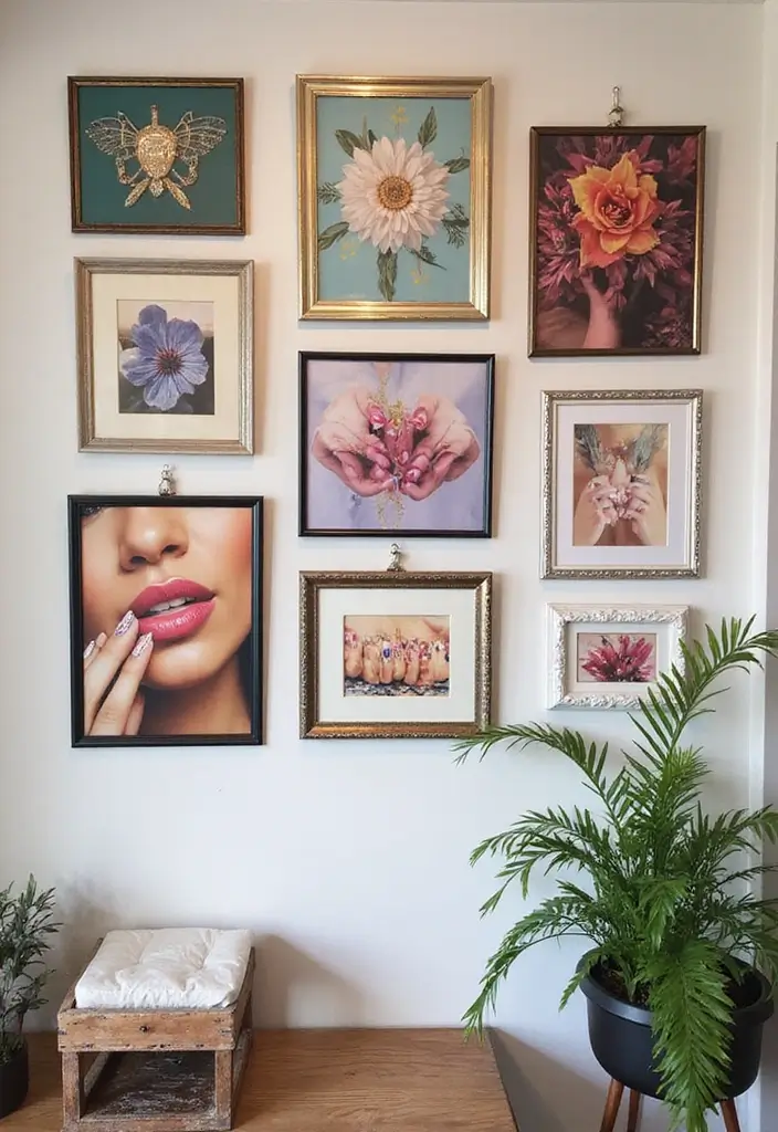 25 Nail Salon Decor Small at Home Ideas for a Chic Setup - 6. Statement Wall Art
