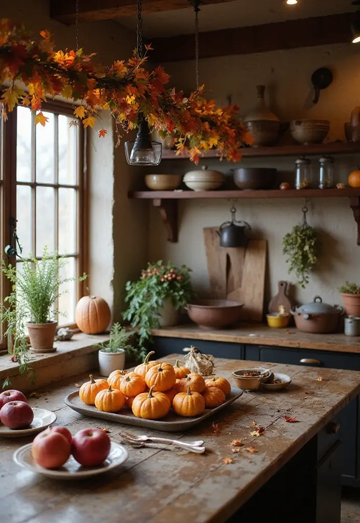 25 Simple Fall Decor Ideas for the Home That Feel Warm and Cozy - 17. Kitchen Decor with Autumn Flair