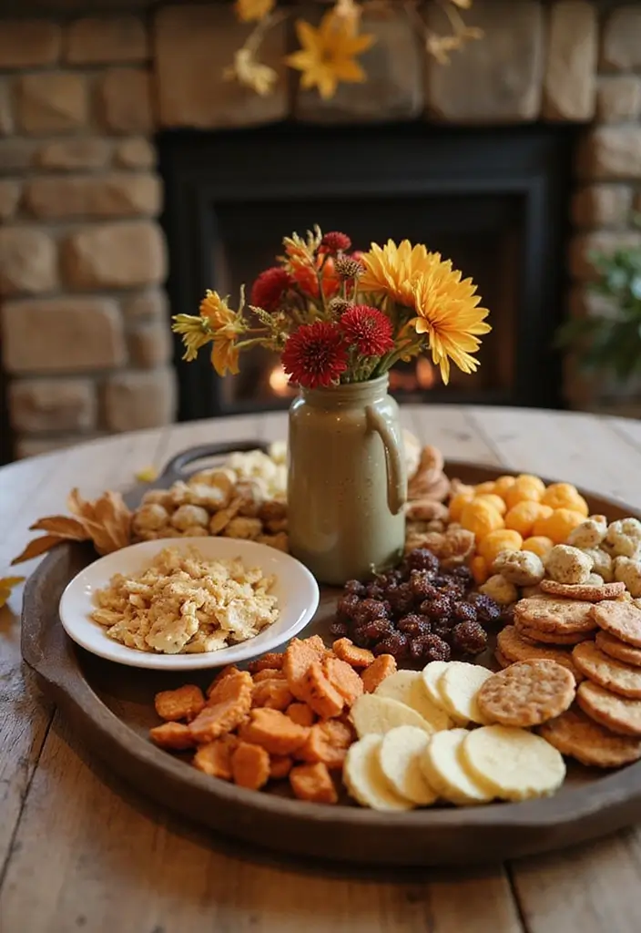 25 Simple Fall Decor Ideas for the Home That Feel Warm and Cozy - 19. Autumn Serving Trays