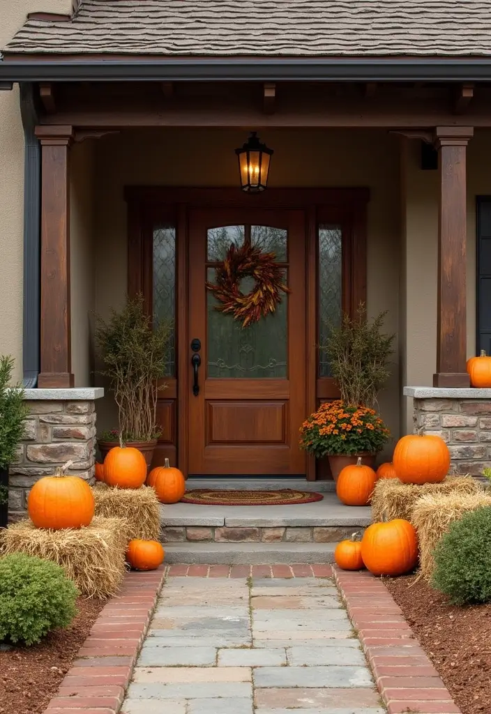 25 Simple Fall Decor Ideas for the Home That Feel Warm and Cozy - 23. Seasonal Outdoor Decor