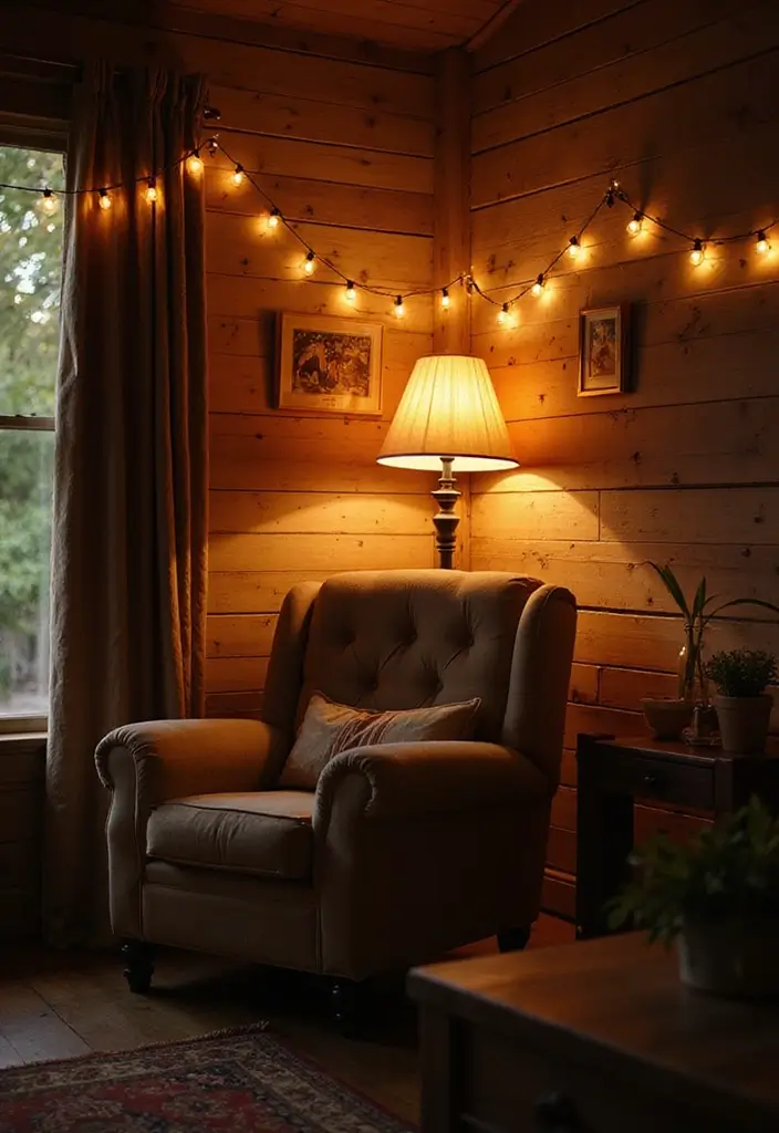 25 Simple Fall Decor Ideas for the Home That Feel Warm and Cozy - 6. Warm Lighting Alternatives