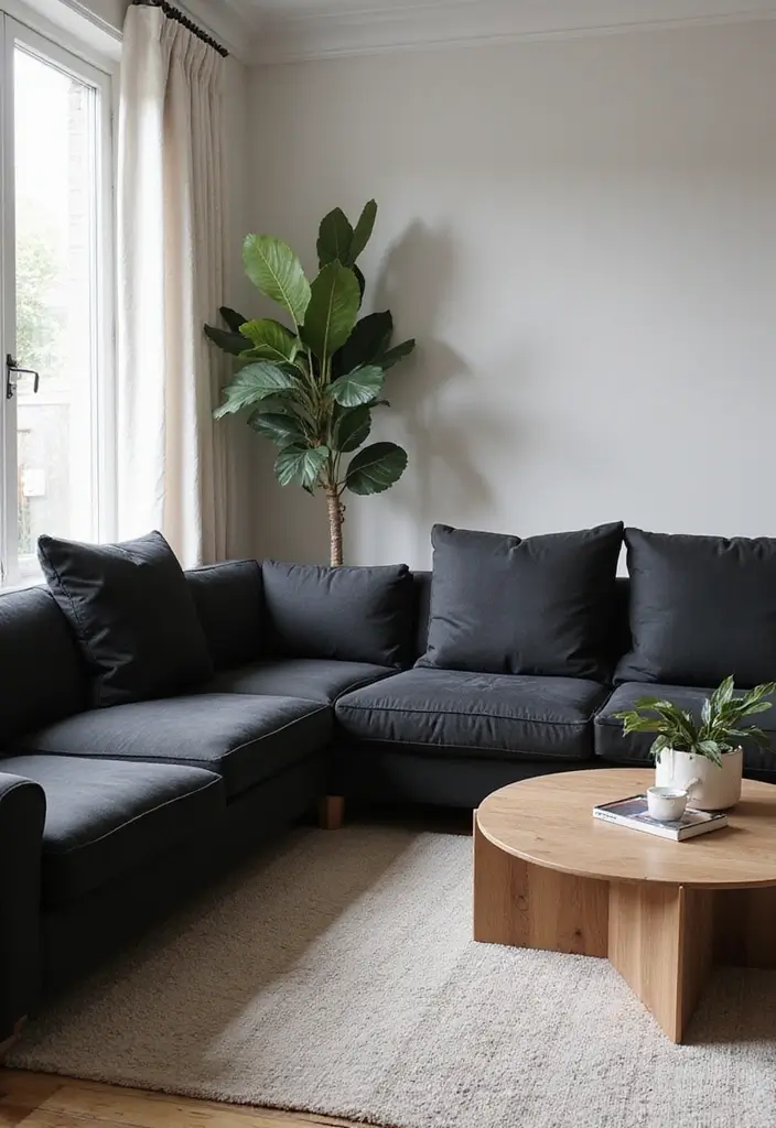 27 Black and White Home Decor Living Room Looks That Never Go Out of Style - 12. Statement Furniture