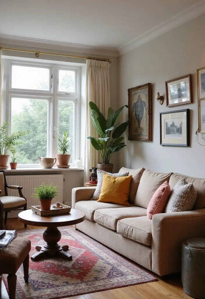 27 Black and White Home Decor Living Room Looks That Never Go Out of Style - 20. Eclectic Mix