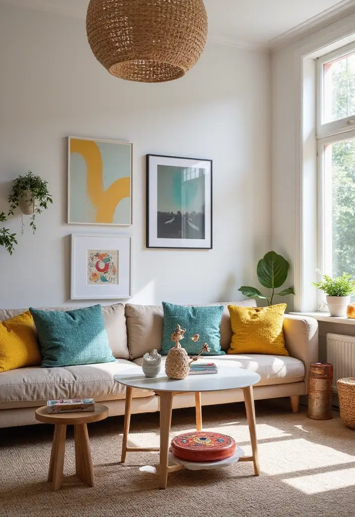 27 Black and White Home Decor Living Room Looks That Never Go Out of Style - 24. Playful Accessories