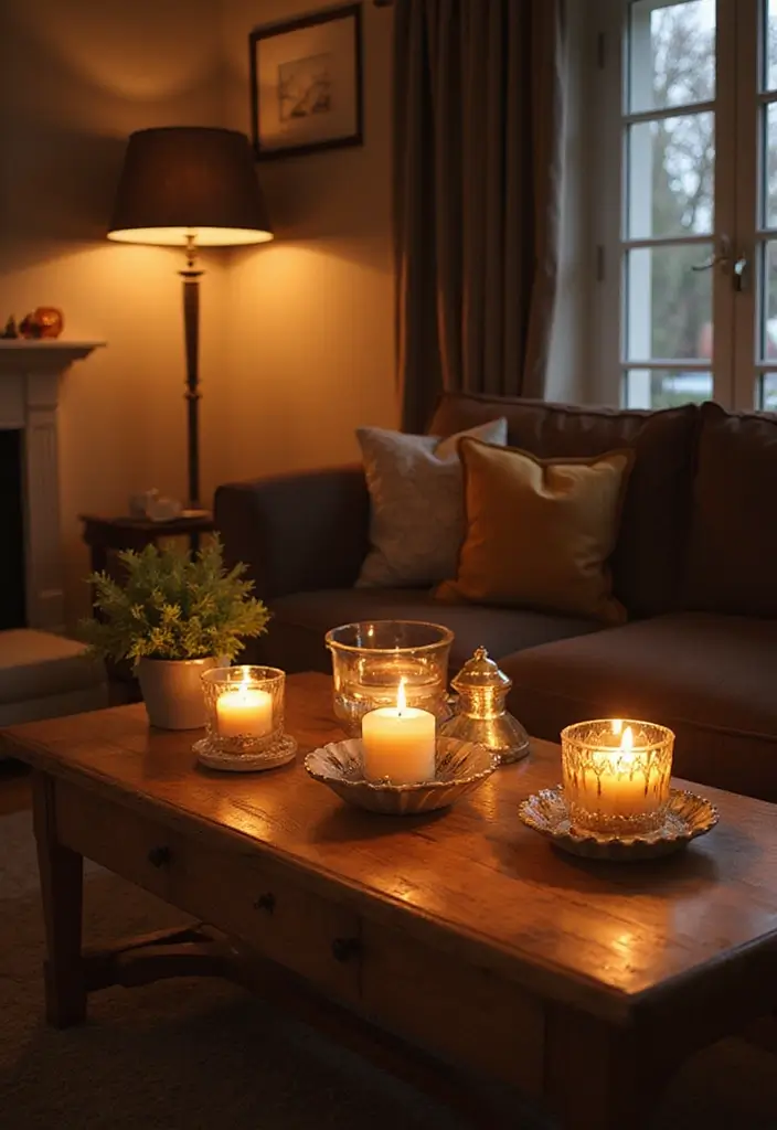27 Cozy Home Decor Ideas Living Room Designs for Ultimate Comfort - 16. Scented Candles