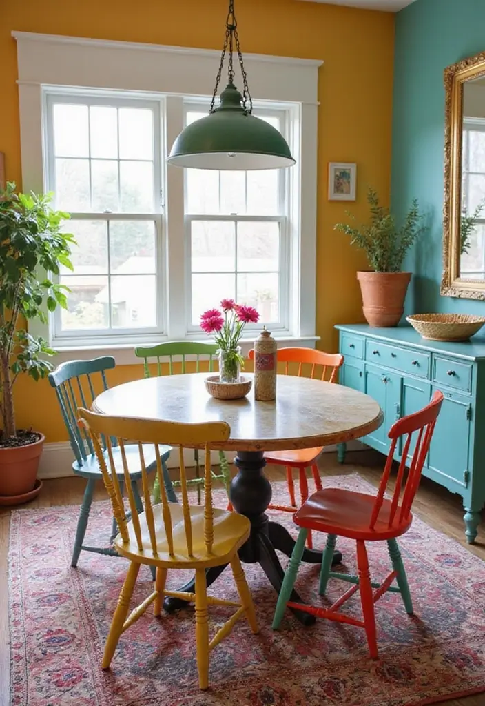 27 DIY Arts and Crafts for Adults Home Decor Fun Projects to Try - 14. Repainted Vintage Chairs