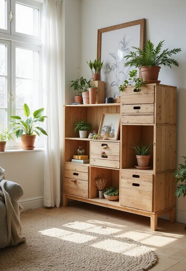 27 DIY Arts and Crafts for Adults Home Decor Fun Projects to Try - 25. DIY Wooden Crate Storage