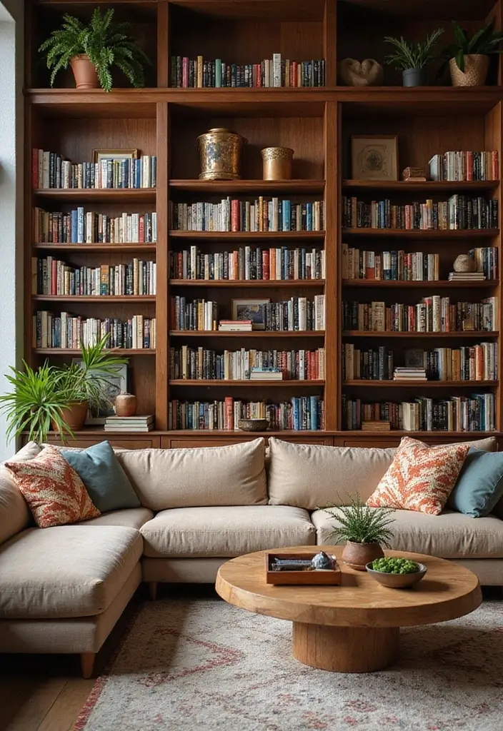 27 DIY Arts and Crafts for Adults Home Decor Fun Projects to Try - 6. Fabric-Covered Bookshelves