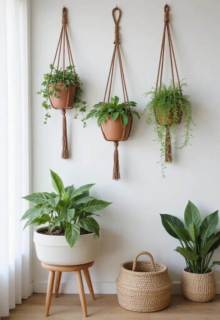 27 DIY Crafts for Home Decor Creative Projects for All Seasons - 11. DIY Macrame Plant Hangers