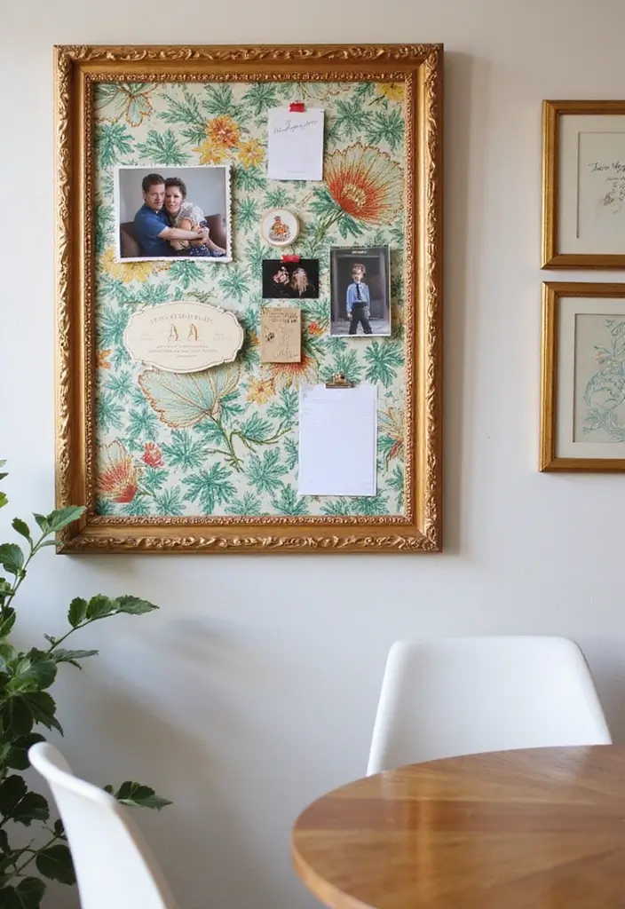 27 DIY Crafts for Home Decor Creative Projects for All Seasons - 13. Fabric Covered Bulletin Board