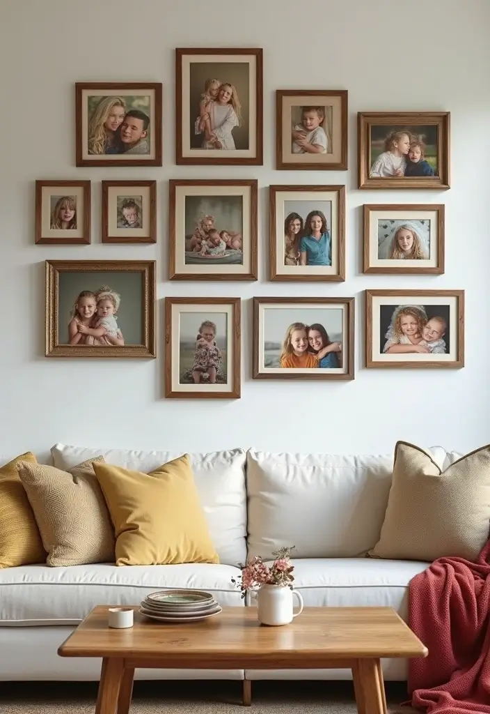 27 DIY Crafts for Home Decor Creative Projects for All Seasons - 7. Photo Collage Wall