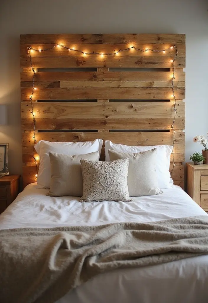 27 DIY Home Decor Easy Bedroom Craft Ideas for a Relaxing Space - 2. Recycled Pallet Headboard