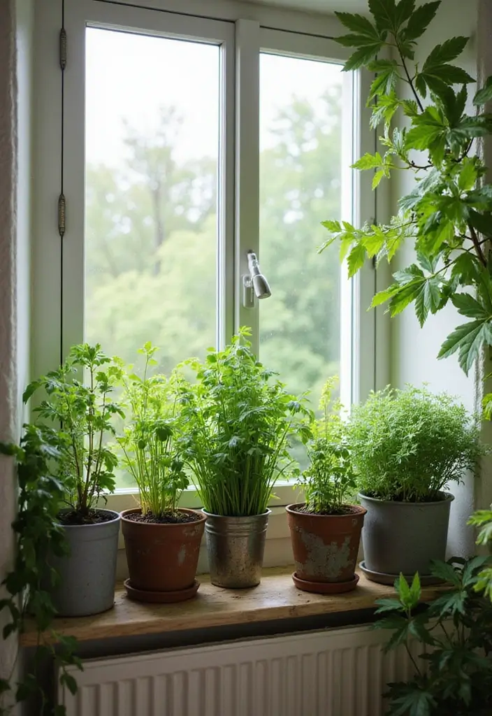 27 DIY Home Decor Easy Bedroom Craft Ideas for a Relaxing Space - 23. Herb Garden in Your Bedroom