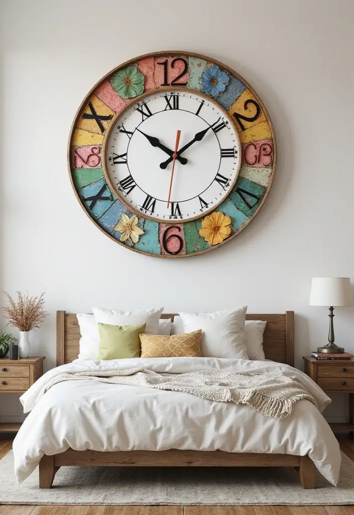 27 DIY Home Decor Easy Bedroom Craft Ideas for a Relaxing Space - 25. Customizable Wall Clock