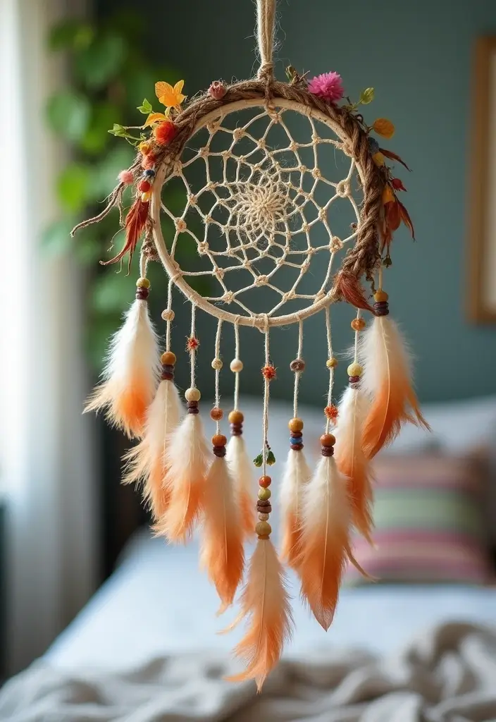 27 DIY Home Decor Easy Bedroom Craft Ideas for a Relaxing Space - 6. DIY Dreamcatcher