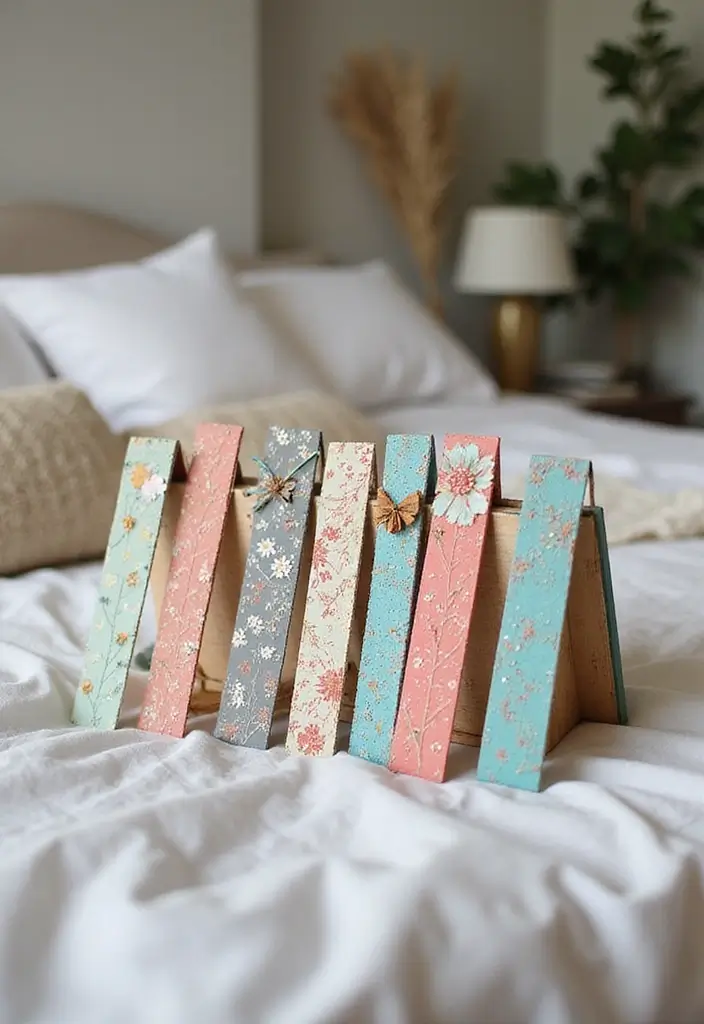 27 DIY Home Decor Easy Bedroom Craft Ideas for a Relaxing Space - 9. Handmade Bookmarks
