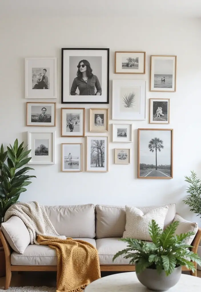 27 DIY Home Decor on a Budget Projects That Look Luxurious - 12. Create a Gallery Wall
