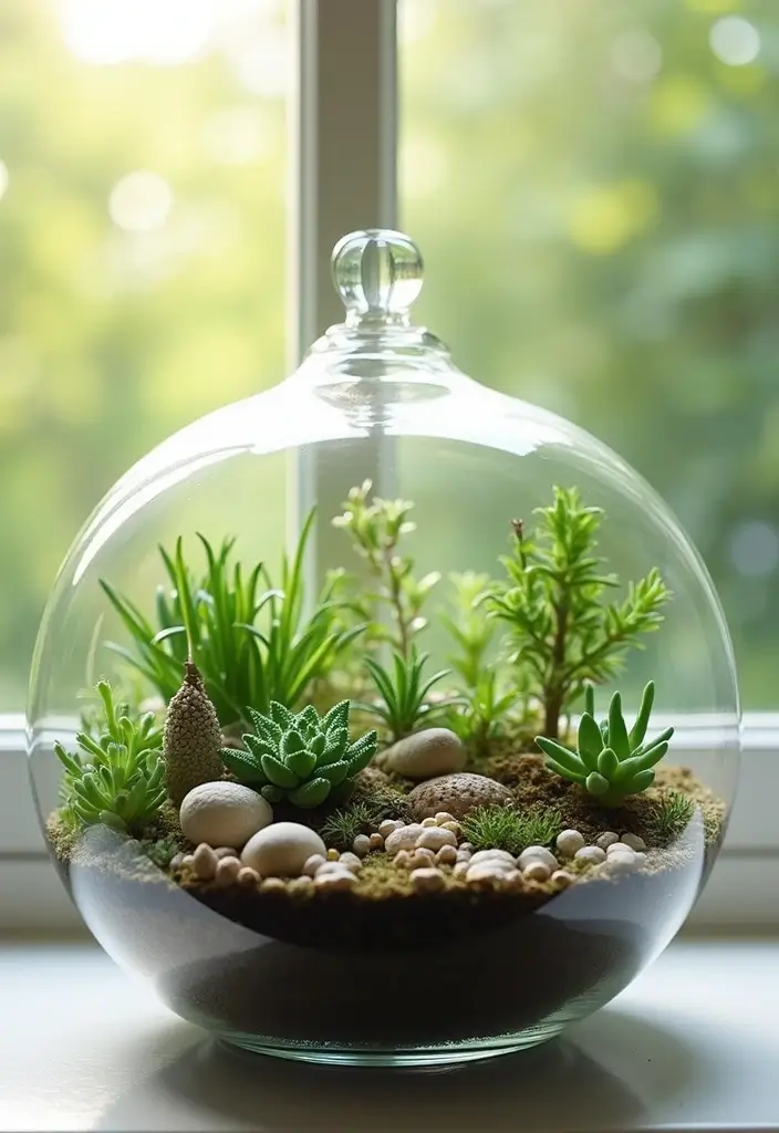 27 DIY Home Decor on a Budget Projects That Look Luxurious - 9. Handmade Terrariums