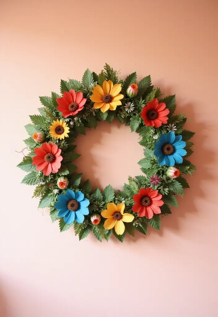 27 DIY Paper Crafts Decoration Wall Art Home Decor for Beginners - 18. Decorative Paper Wreath